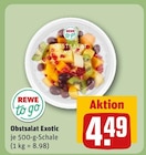 Obstsalat Exotic von REWE to go für 4,49 € bei REWE im Angebot Obstsalat Exotic von REWE to go im aktuellen REWE Prospekt