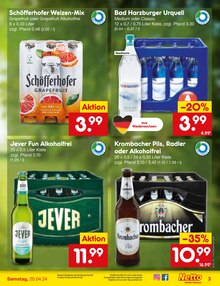 Mineralwasser im Netto Marken-Discount Prospekt "Aktuelle Angebote" mit 49 Seiten (Hannover)