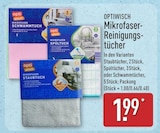 Mikrofaser-Reinigungstücher von Optiwisch für 1,99 € bei ALDI Nord im Angebot Mikrofaser-Reinigungstücher von Optiwisch im aktuellen ALDI Nord Prospekt