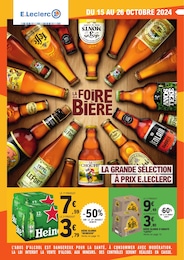 Catalogue E.Leclerc en cours à Antigny et aux alentours : «LA FOIRE À LA BIÈRE» avec 20 pages, valable du 15/10/2024 au 26/10/2024