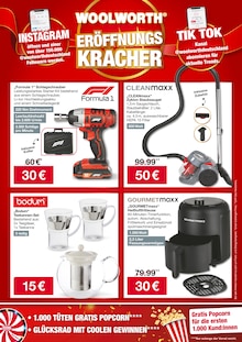 Bohrmaschine im aktuellen Woolworth Prospekt (Osnabrück) Bohrmaschine im Woolworth Prospekt "NEUERÖFFNUNG IN HAGEN AM TEUTOBURGER WALD" mit 8 Seiten (Osnabrück)