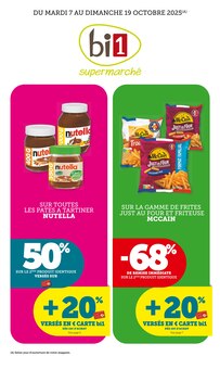 Prospectus Bi1 de la semaine "bi1 supermarché" avec 1 pages, valide du 07/10/2025 au 19/10/2025 pour Mouthe et alentours
