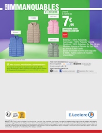 Offre Doudoune Homme dans le catalogue E.Leclerc du moment à la page 48