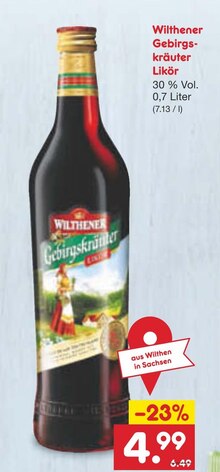 Netto Marken-Discount Retzow - Gebirgskräuter Likör Gebirgskräuter Likör Angebot bei Netto Marken-Discount Retzow im Prospekt "Du willst ein leckeres Osterfest? Dann geh doch zu Netto!"