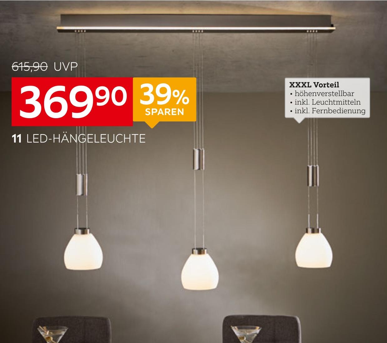 XXXLutz Möbelhäuser Aalen - LED-Hängeleuchte LED-Hängeleuchte Angebot bei XXXLutz Möbelhäuser Aalen im Prospekt DAS GRÖSSTE JUBILÄUM - FINALE