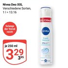 Deo XXL im Angebot bei GLOBUS in Salzgitter Deo XXL Angebote von Nivea bei GLOBUS Salzgitter für 3,29 €