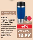 Thermobecher Travel Mug Essential Angebote von EMSA bei Kaufland Neustadt für 12,99 €