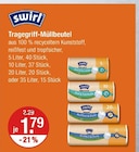 Tragegriff-Müllbeutel von swirl im aktuellen V-Markt Prospekt für 1,79 €