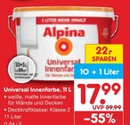 Universal Innenfarbe im Angebot bei Netto Marken-Discount in Schwerin Universal Innenfarbe Angebote von Alpina bei Netto Marken-Discount Schwerin für 17,99 €