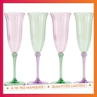 Pack de 4 flutes a champagne fle en promo chez B&M Pau à 2,95 €