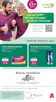 mea - meine apotheke Prospekt der KW 14 "Unsere April-Angebote" Aktueller mea - meine apotheke Prospekt "Unsere April-Angebote" Seite 1 von 4 Seiten