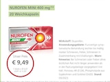 NUROFEN MINI 400 mg 1/2 bei LINDA Partnerapotheke im Prospekt "" für 9,49 €
