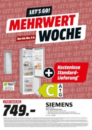 Kühlschrank Angebot im aktuellen MediaMarkt Saturn Prospekt auf Seite 7