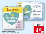 Sensitive Feuchttücher Angebote von Pampers bei Marktkauf Lörrach für 4,99 €