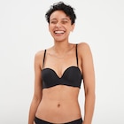 Soutien-gorge bandeau multiposition noir femme dans le catalogue La Halle