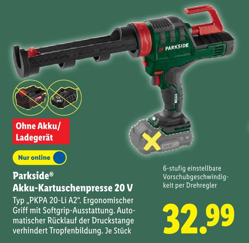 Akku-Kartuschenpresse 20 V