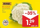 Blumenkohl von HEIMAT für 1,29 € bei Netto Marken-Discount im Angebot Blumenkohl von HEIMAT im aktuellen Netto Marken-Discount Prospekt