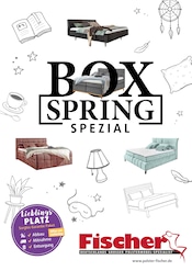 Aktueller Polstermöbel Fischer Möbel & Einrichtung Prospekt in Traunstein und Umgebung, "BOXSPRING SPEZIAL" mit 9 Seiten, 28.12.2025 - 04.01.2026
