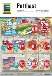 EDEKA Prospekt für Lügde mit 24 Seiten EDEKA Prospekt für Lügde: "Aktuelle Angebote", 24 Seiten, 08.09.2025 - 13.09.2025
