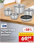 Topfset 5-teilig Elo Therm-Edelstahl Angebote von Elo bei Netto Marken-Discount Bietigheim-Bissingen für 69,99 €