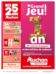 Catalogue Supermarchés Auchan Supermarché en cours à Saint-Paul-des-Landes et alentours, MES 25 JOURS AUCHAN, 36 pages, 12/11/2024 - 17/11/2024