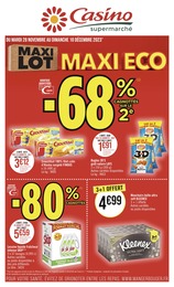 Prospectus Supermarchés Casino Supermarchés en cours, MAXI LOT MAXI ECO, 26 pages, 28/11/2023 - 10/12/2023 Catalogue Supermarchés Casino Supermarchés en cours à Savigny-le-Temple et alentours, MAXI LOT MAXI ECO, 26 pages, 28/11/2023 - 10/12/2023