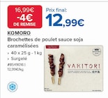 Promo Brochettes de poulet sauce soja caramélisées à 12,99 € dans le catalogue Costco à Pontault-Combault