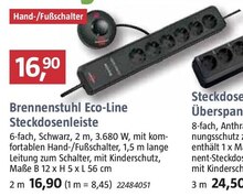 BAUHAUS Pforzheim - Eco-Line Steckdosenleiste Eco-Line Steckdosenleiste Angebot bei BAUHAUS Pforzheim im Prospekt "KW 06 Handzettel"