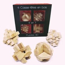 Aldi Guesnain - Set de 4 casse-têtes en bois Promo Set de 4 casse-têtes en bois dans le catalogue Aldi "Un Noël tout simplement exquis !" à Guesnain