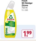 WC-Reiniger Zitrone Angebote von Frosch bei Rossmann Bielefeld für 1,99 €