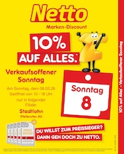 Netto Marken-Discount Discounter Prospekt der aktuellen Woche mit 2 Seiten, gültig von 08.03.2026 bis 08.03.2026, in Stadtlohn und Umgebung Aktueller Netto Marken-Discount Discounter Prospekt in Stadtlohn und Umgebung, "10% auf ALLES" mit 2 Seiten, 08.03.2026 - 08.03.2026