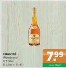 Weinbrand im Angebot bei Getränke A-Z in Neubrandenburg Weinbrand Angebote von CHANTRÉ bei Getränke A-Z Neubrandenburg für 7,99 €