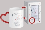 Mug anse en cœur 33cl faïence dans le catalogue Intermarché Hyper