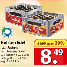 Holsten Edel oder Astra Angebot in Eckernförde im aktuellen Prospekt bei famila Nordost in Eckernförde
