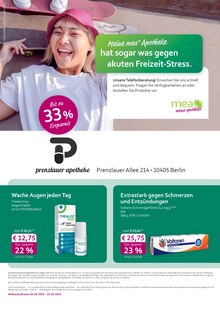 Aktueller mea - meine apotheke Prospekt (Berlin, 4 Seiten zum blättern mea - meine apotheke Prospekt Unsere Mai-Angebote mit 4 Seiten