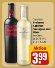 Cabernet Sauvignon oder Blanc von Freixenet für 3,99 € bei REWE im Angebot Cabernet Sauvignon oder Blanc von Freixenet im aktuellen REWE Prospekt