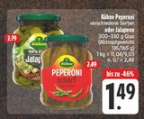 Peperoni scharf im Angebot bei E center in Würzburg Peperoni scharf Angebote von Kühne bei E center Würzburg für 1,49 €