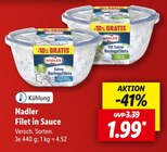 Filet in Sauce von Nadler für 1,99 € bei Lidl im Angebot Filet in Sauce von Nadler im aktuellen Lidl Prospekt