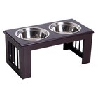 PawHut Futternapf braun Edelstahl B/H/L: ca. 31x25x58 cm für 26,99 € bei POCO im Angebot PawHut Futternapf braun Edelstahl B/H/L: ca. 31x25x58 cm im aktuellen POCO Prospekt