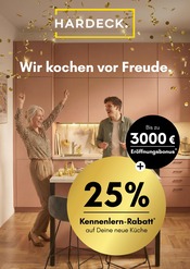 Aktueller HARDECK Möbel & Einrichtung Prospekt in Georgsmarienhütte und Umgebung, "Wir kochen vor Freude." mit 1 Seite, 30.03.2026 - 06.04.2026