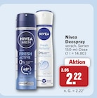Deospray Angebote von Nivea bei combi Ahlen für 2,22 €