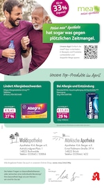 mea - meine apotheke Apotheken Prospekt der aktuellen Woche mit 4 Seiten, gültig von 01.04.2026 bis 30.04.2026, in Beelitz und Umgebung Aktueller mea - meine apotheke Apotheken Prospekt in Beelitz und Umgebung, "Unsere April-Angebote" mit 4 Seiten, 01.04.2026 - 30.04.2026