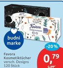 Kosmetiktücher von Favora im aktuellen budni Prospekt