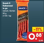 Kabanossi to go von Snack It im aktuellen Netto Marken-Discount Prospekt