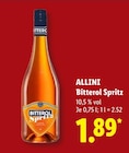 Bitterol Spritz Angebote von ALLINI bei Lidl Jena für 1,89 €