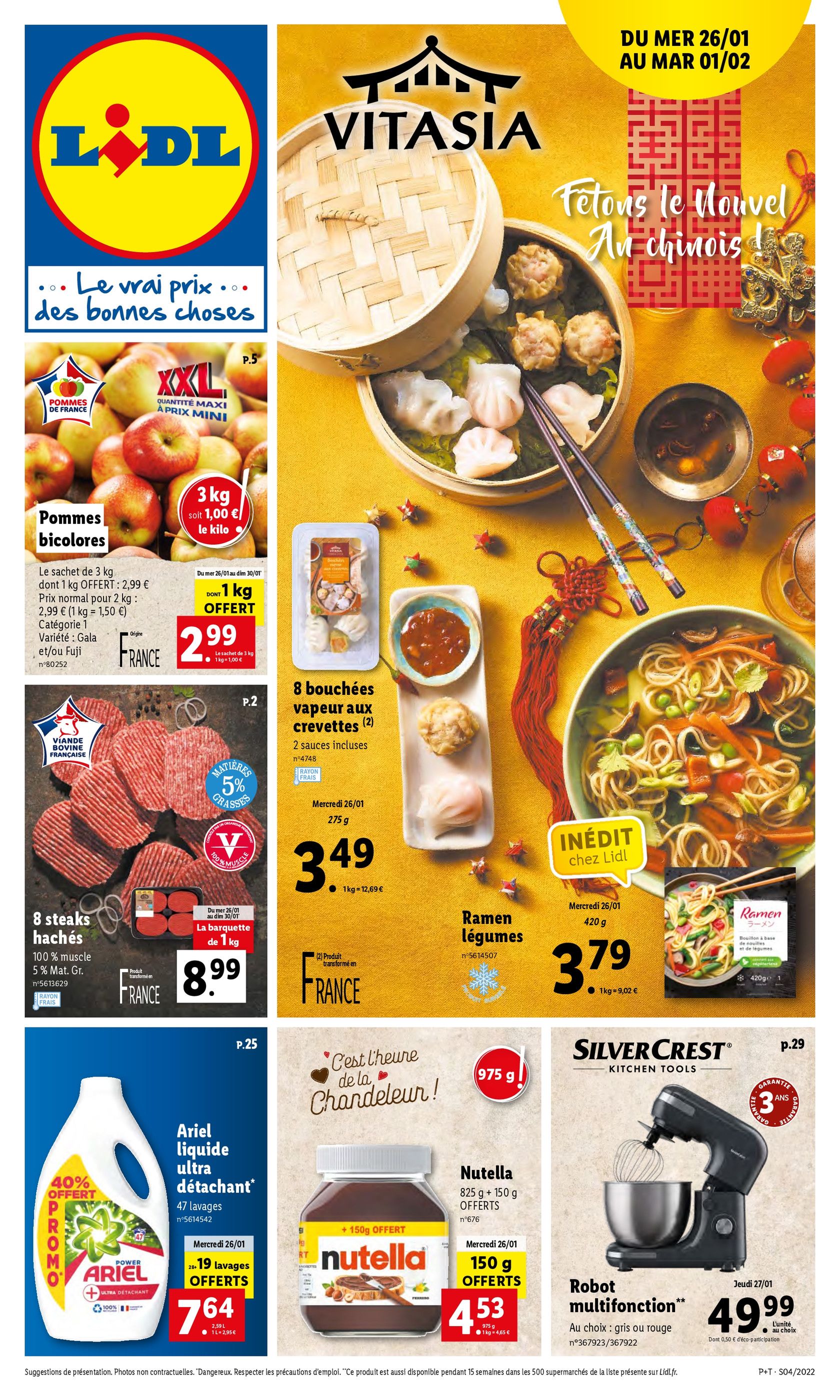 Catalogue Lidl à Matheflon, avec 73 pages Prospectus Lidl à Matheflon, "Vitasia", 73 pages, 26/01/2022 - 01/02/2022