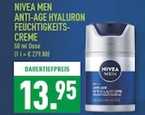 ANTI-AGE HYALURON FEUCHTIGKEITS-CREME Angebote von NIVEA MEN bei Marktkauf Recklinghausen für 13,95 €