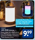 LED-RGB-Laterne im Angebot bei ALDI SÜD in Bruchsal LED-RGB-Laterne Angebote von CASALUX bei ALDI SÜD Bruchsal für 9,99 €