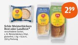 Meisterbäckers Brot im tegut Prospekt Meisterbäckers Brot von Schär im aktuellen tegut Prospekt für 2,99 €