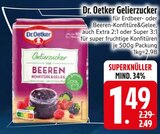 Gelierzucker für Erdbeer-Konfitüre&Gelee im EDEKA Prospekt Gelierzucker für Erdbeer-Konfitüre&Gelee von Dr. Oetker im aktuellen EDEKA Prospekt für 1,49 €
